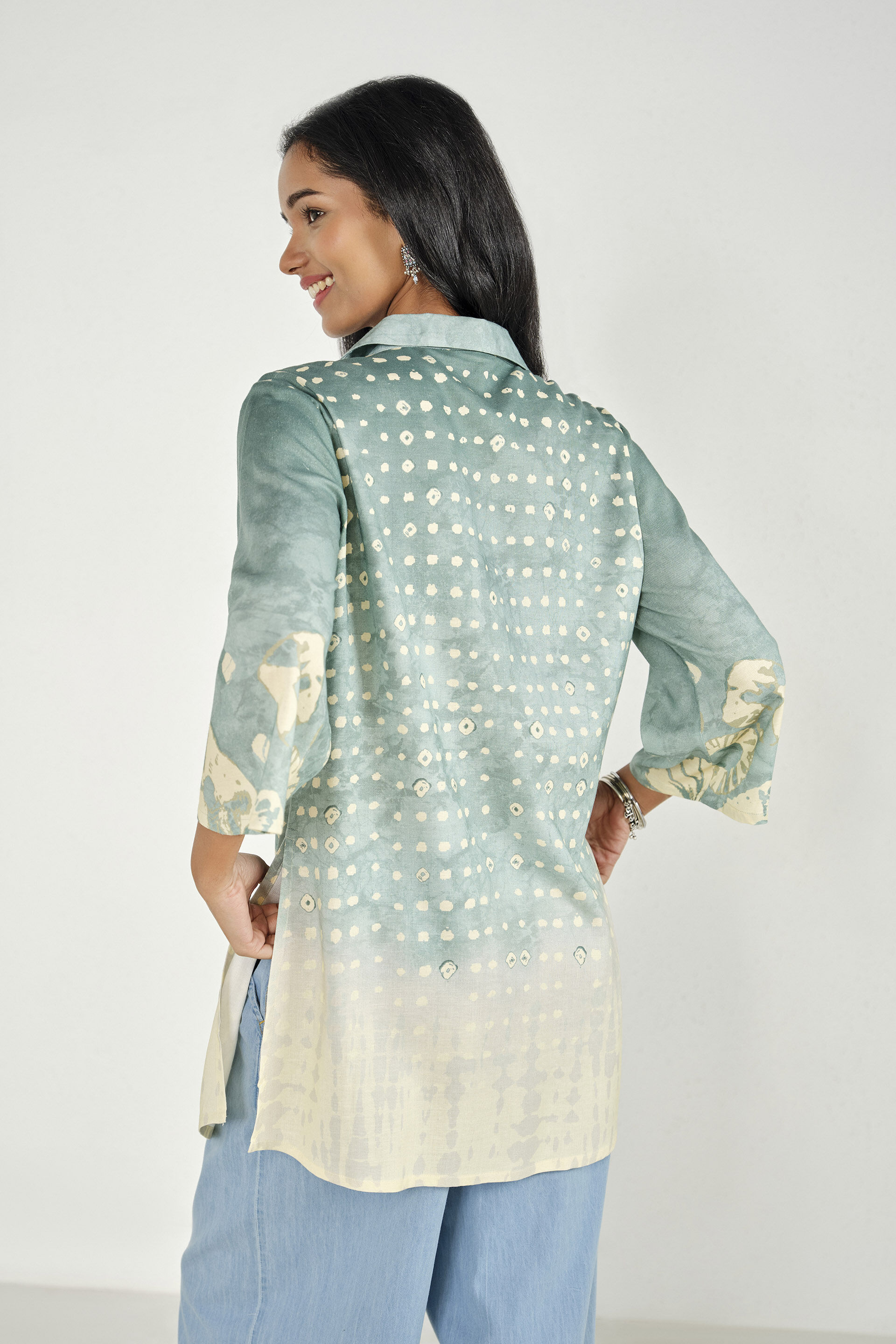 Janki Teal Tunic, Teal, image 6